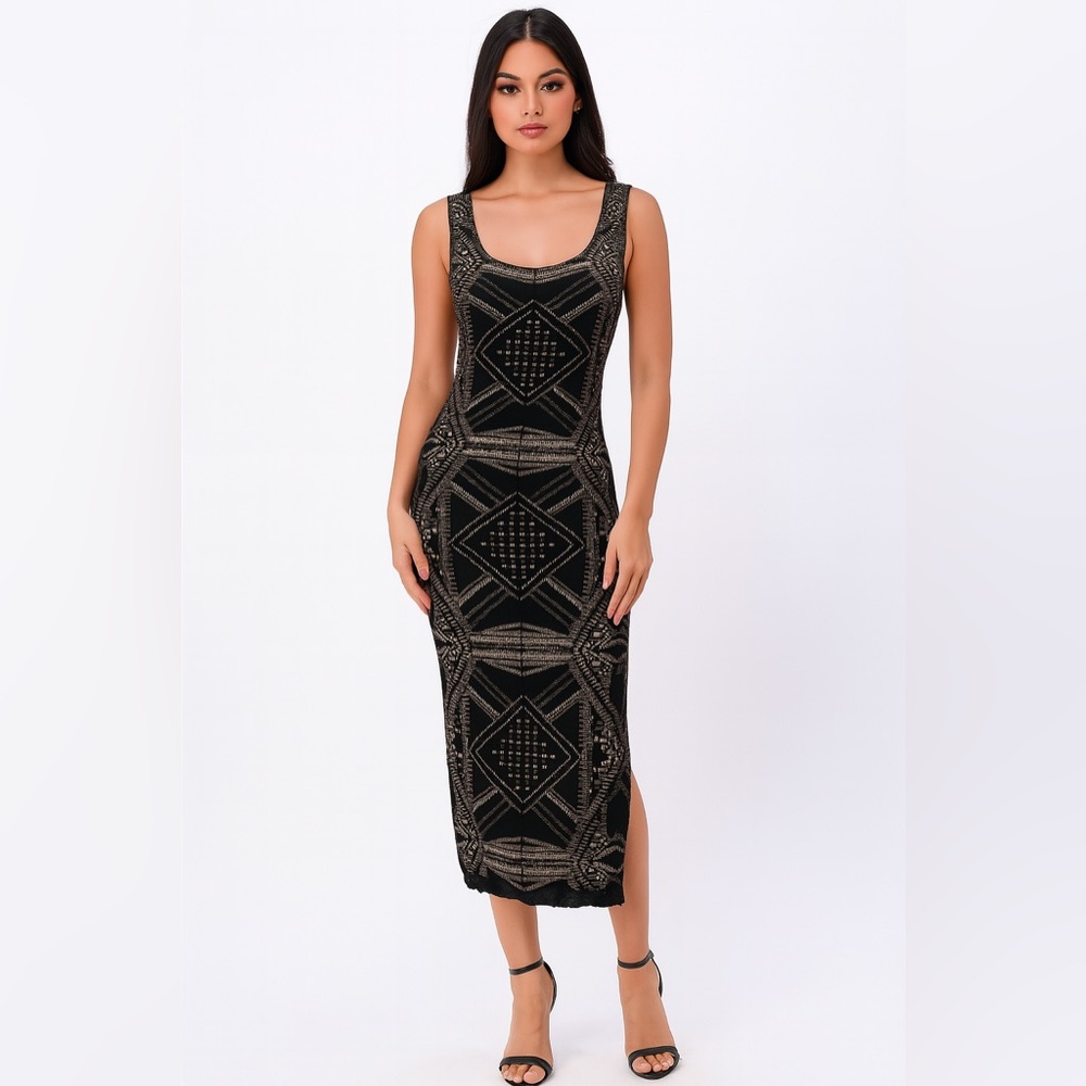 Michael Stars Boho Midi Dress, Size Large